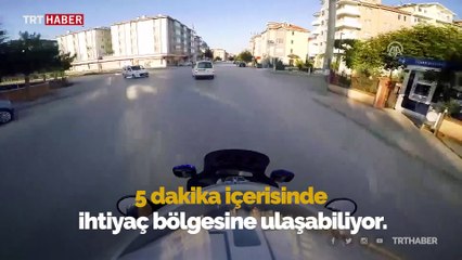 Bolu'da motosiklet ambulanslar hayat kurtarıyor