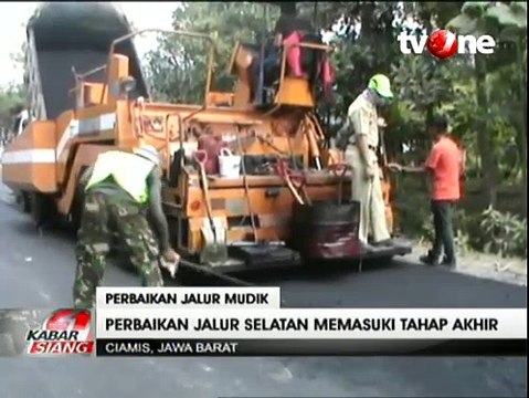 Perbaikan Jalur Mudik di Pantura dan Jalur Selatan Terus Dikebut