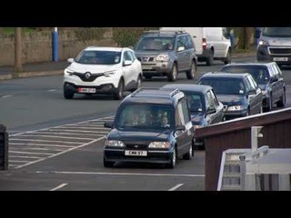Don Padgett funeral procession along the TT course pit lane