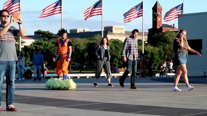 Goku Rides Nimbus Cloud