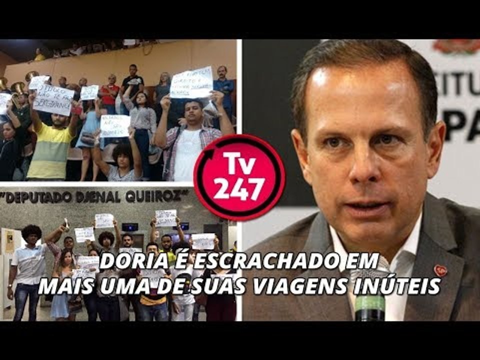 Doria é escrachado em mais uma de suas viagens inúteis
