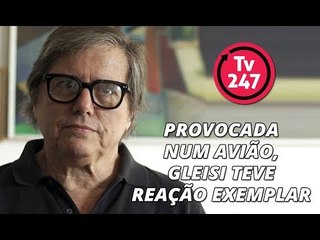 Provocada num avião, Gleisi teve reação exemplar