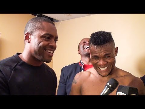EXCLUSIVE Eleider Alvarez LOCKER ROOM After TKO WIN! vs Sergey Kovalev