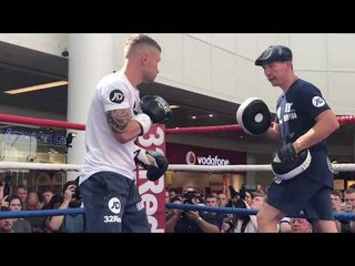 Carl Frampton PAD WORKOUT! vs Luke Jackson in Ireland
