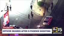 Officer injured after north Phoenix shooting