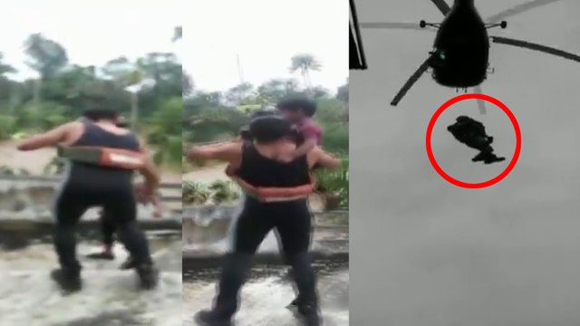 A child being rescued by Indian Coast Guard in flood affected Aluva | Oneindia Kannada