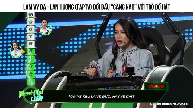 Lâm Vỹ Dạ - Lan Hương (FapTV) đối đầu căng não với trò đố hát
