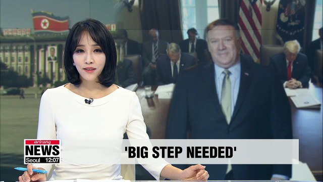 Pompeo says he hopes for big step in nuclear negotiations with North Korea
