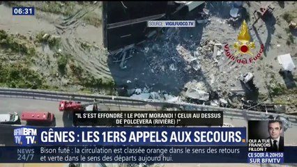 Gênes: les premiers appels aux secours de témoins paniqués