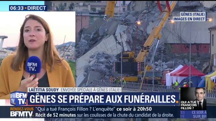 Gênes: les recherches se poursuivent pour la troisième nuit consécutive