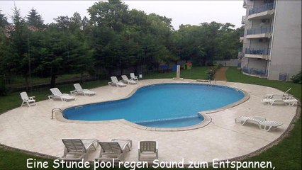 Eine Stunde pool regen Sound zum Entspannen, beruhigend, schlafen, Fokus, Studie, regen fallen, Donner, Schwimmbad, Duschen, Natur weißes Rauschen, hohe Klangqualität