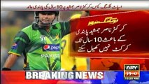 Nasir Jamshed is banned for 10 years in PSL Spot Fixing Case