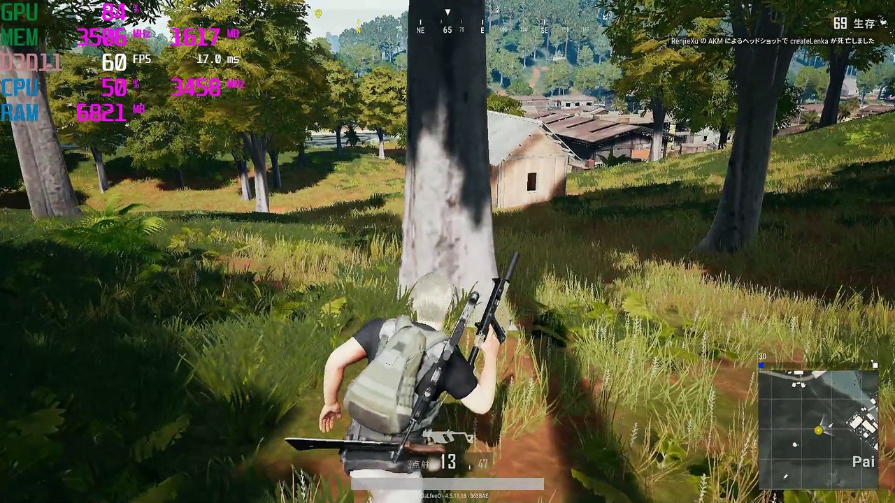 PLAYERUNKNOWN'S BATTLEGROUNDS　動作検証　GTX770