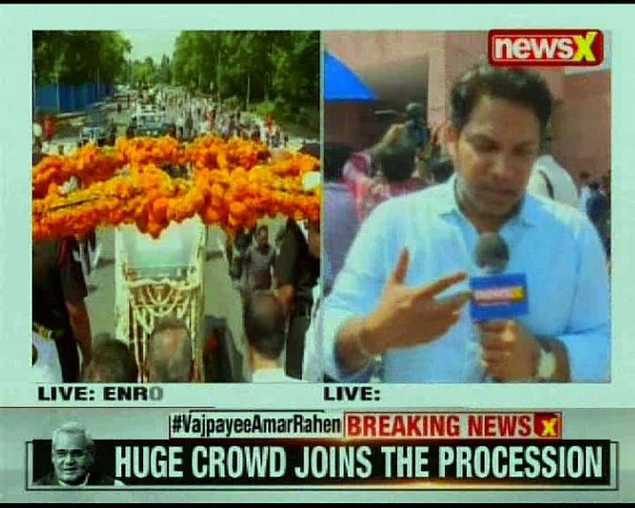 Vajpayee's funeral: Atal Bihari Vajpayee's mortal remains taken to BJP headquarters