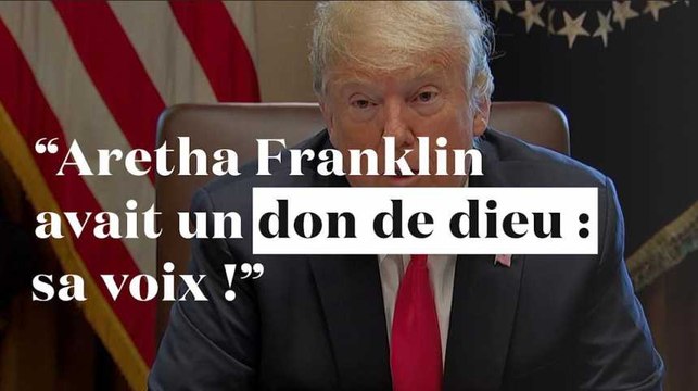 Trump : Aretha Franklin a apporté de la joie à des millions de vies