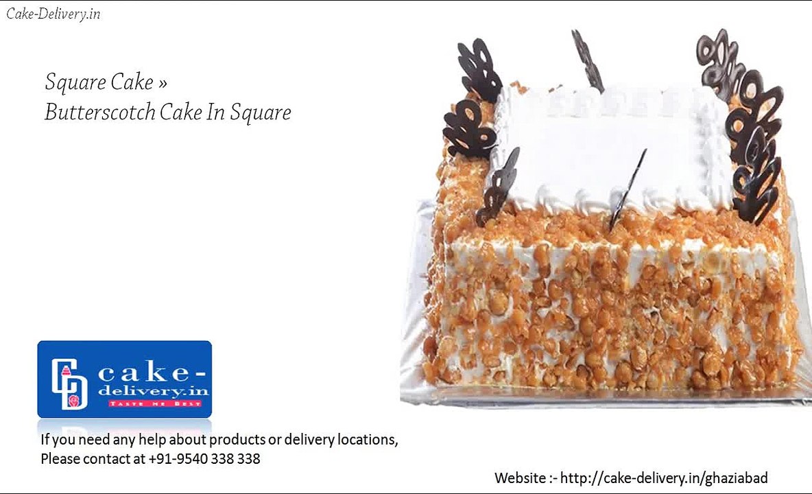 What to order best square cake in different flavors in Ghaziabad?