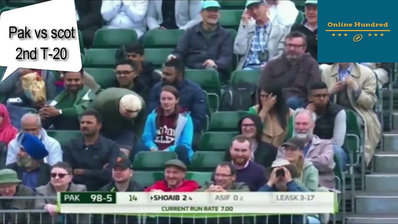 Pakistan vs Scotland   T20 Series 2018   Match 2   Wickets1