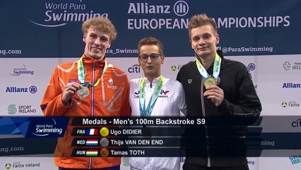 Ugo Didier, 16 ans et médaillé d'Or des Championnats d'Europe de natation handisport