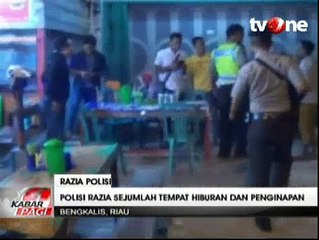 Polisi Razia Sejumlah Tempat Hiburan dan Penginapan