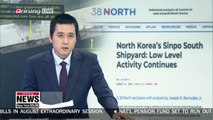 North Korea continuing low-level activity at its Sinpo South Shipyard: 38 North