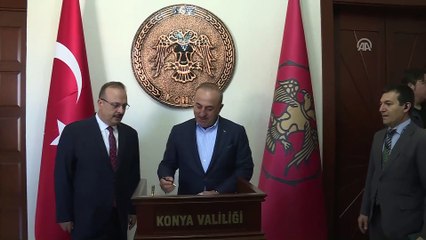Dışişleri Bakanı Çavuşoğlu valiliği ziyaret etti  - KONYA