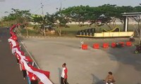 Bendera Merah Putih 7,5 km Pecahkan Rekor MURI