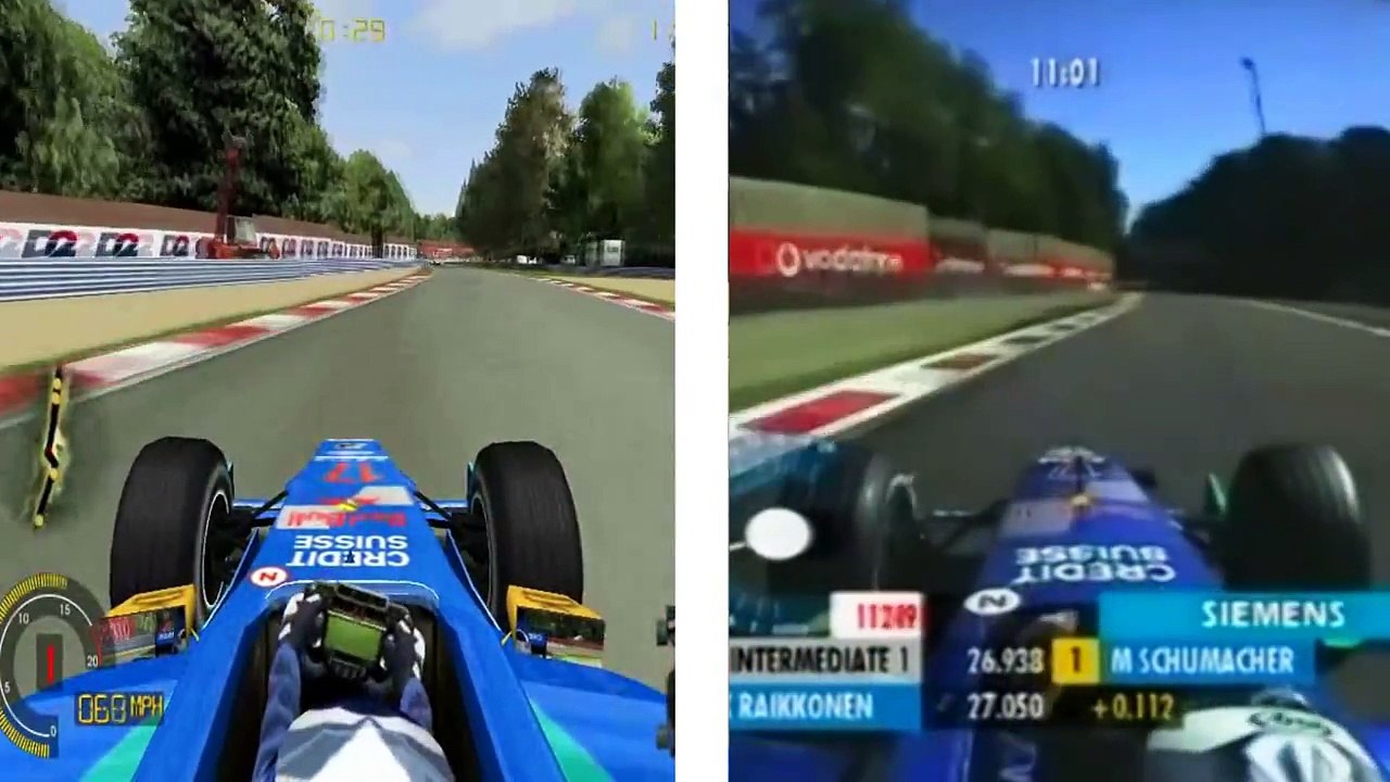 Kimi vs Kimi (game and real comparison)