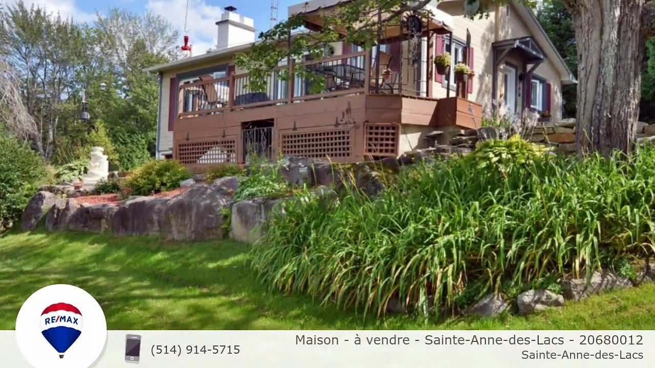 Maison à vendre SainteAnnedesLacs 20680012 Vidéo Dailymotion