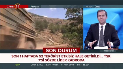 TSK: Son 1 haftada 52 terörist etkisiz hale getirildi