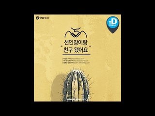 선인장이랑 "친구 됐어요"