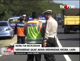 Kejar Pelanggar Lalu Lintas, Mobil PJR Tabrak Pembatas Jalan