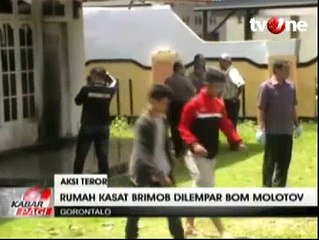Rumah Kasat Brimob Gorontalo Dilempar Bom Molotov