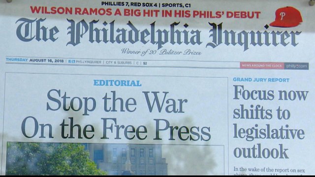 Hundreds of US newspapers denounce Trump's attacks on the press