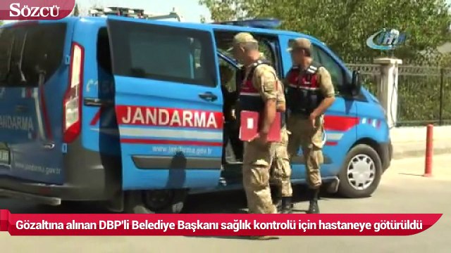 Gözaltına alınan DBP'li Belediye Başkanı sağlık kontrolü için hastaneye götürüldü