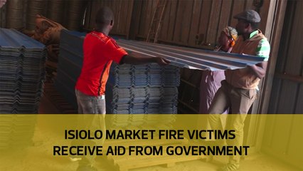 Isiolo market fire victims get aid from government