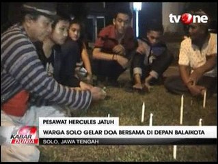 Warga Solo Gelar Doa Bersama untuk Korban C130