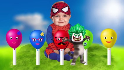 Boss Baby Learn Colors with Colorful Balloons Finger Family Songs Collection