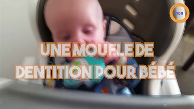 Une moufle de dentition pour soulager les dents de bébé