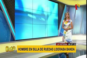 Minusválido y su peligrosa banda delincuencial fueron capturados en La Victoria