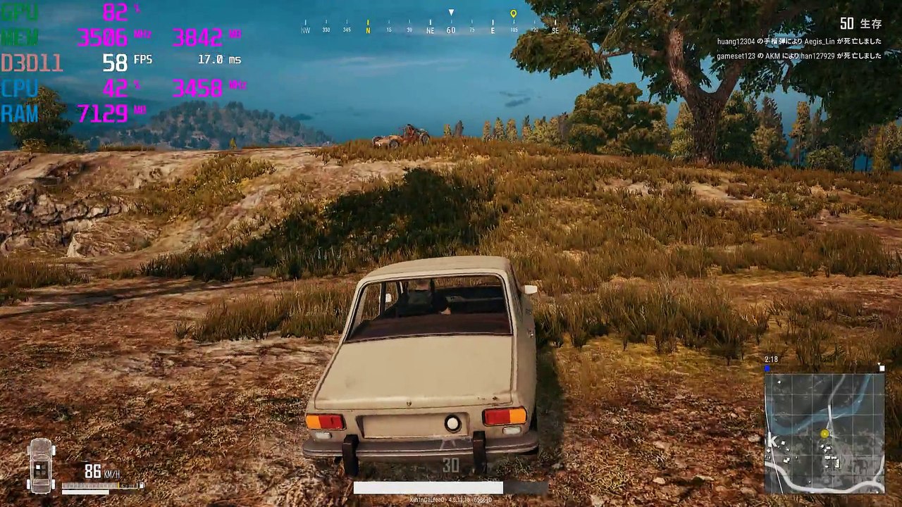 PLAYERUNKNOWN'S BATTLEGROUNDS　動作検証　GTX970