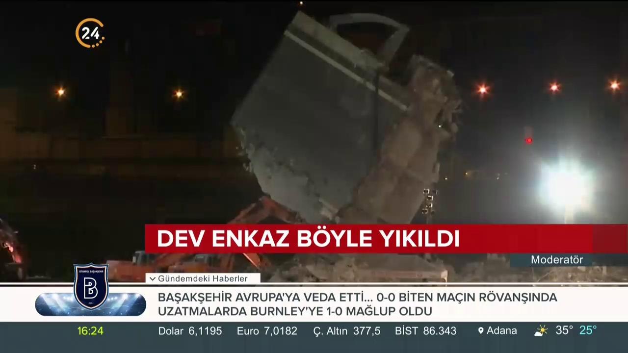 Dev enkaz böyle yıkıldı