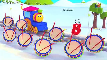 Bob train dix dans le lit - 3D Comptine - 3D Nursery rhyme - Bob Train Ten in the Bed part 2/2