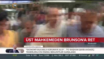 Üst mahkemeden Brunson'a ret