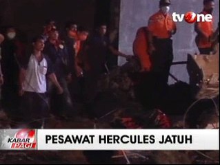 Hingga Malam Evakuasi Korban Hercules Masih Terus Berlangsung