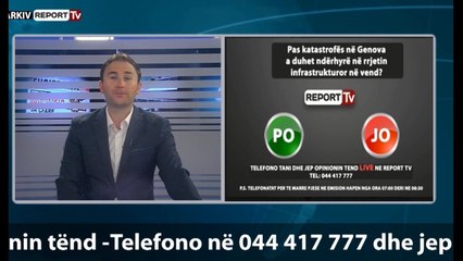 Report TV - Emisioni Shtypi i Ditës dhe Ju, gazetat dhe telefonatat 17 Gusht 2018