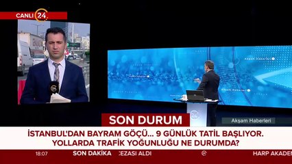 İstanbul'dan yoğun bayram göçü başladı