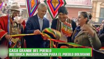 Así fue la inauguración del nuevo palacio presidencial que usará Evo Morales