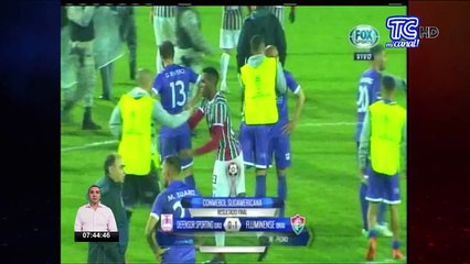 Junior Sornoza figura en el triunfo de Fluminense en Sudamericana