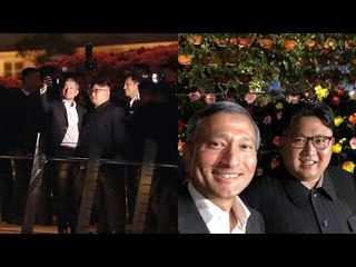 김정은, 한밤 '깜짝' 나들이…웃음 지으며 셀카도 '찰칵' / 연합뉴스 (Yonhapnews)