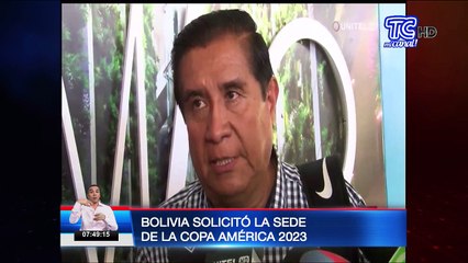 Bolivia solicitó la sede de la Copa América 2023
